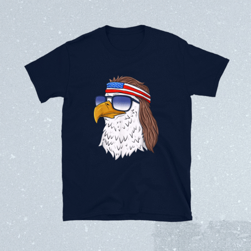 American Bald Eagle Mullet 4th Of July Funny USA Patriotic Shirt