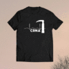 Anesthesia CRNA with a Mac laryngoscope with EKG Tracing Shirt