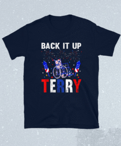 Back It Up Terry 4th Of July Firework American Flag Shirt