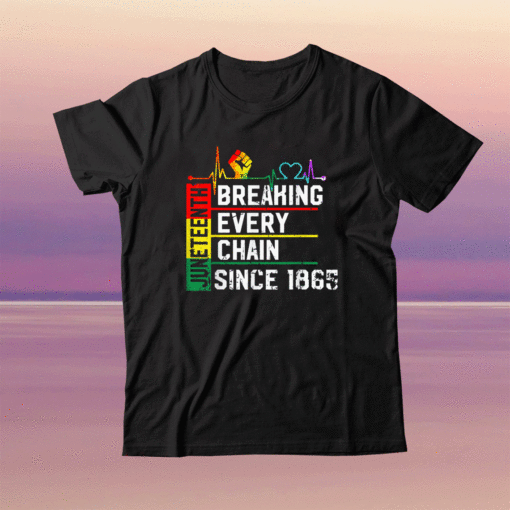 Breaking Every Chain Since 1865 Juneteenth Black History Shirt