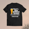 Clint’s beer removal service pints pitchers kegs shirt