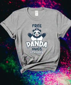 Free Panda Hugs Cute Panda Baseball For Lovers Shirt