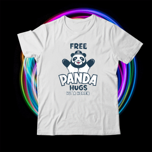 Free Panda Hugs Cute Panda Baseball For Lovers Shirt