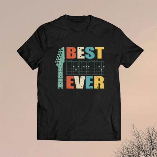 Guitarist Father Best Dad Ever D A D Chord Dad Gift Shirt