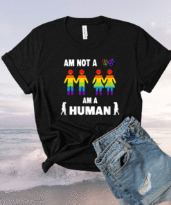 HUMAN No LGBT Flag Gay Pride Month Rainbow No Lesbian Shirt