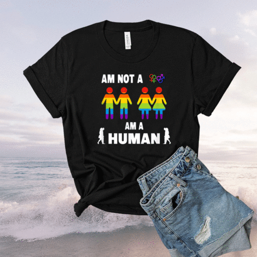 HUMAN No LGBT Flag Gay Pride Month Rainbow No Lesbian Shirt