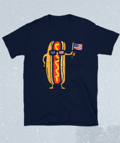 Hotdog Sunglasses American Flag USA Funny 4th Of July Fourth Shirt