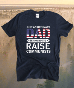 Just An Ordinary Dad Trying Not To Raise Communist Skull Dad Shirt