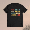 Mens Papa Man Myth Legend Vintage Dad Shirt