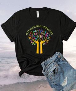 Occupational Therapist OT Therapy Special Needs Rainbow Tree Shirt