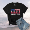 Patriotic American Flag Thank You Shirt