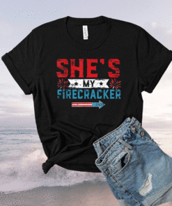 She's My Firecracker His And Hers 4th July Matching Shirt
