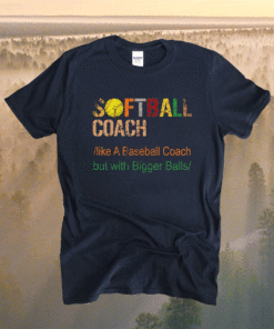 Softball coach like a baseball coach but with bigger balls shirt