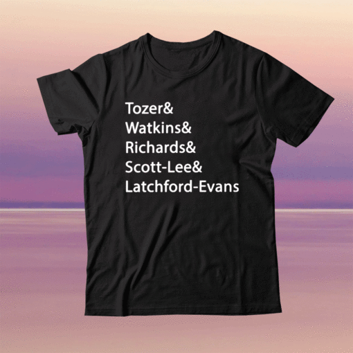 Tozer Watkins Richards Scott-Lee Latchford-Evans Tee Shirt