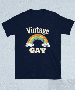 Vintage Gay LGBT Retro Gay Pride Month Funny LGBTQ Shirt