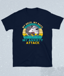 Vintage My Neck My Back My Anxiety Attack Rat Mouse Shirt