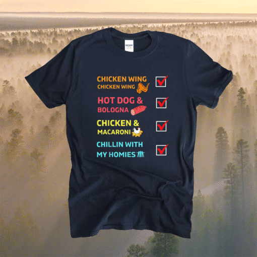 Chicken Wing Chicken Wing Hot Dog and Bologna Toddler Shirt