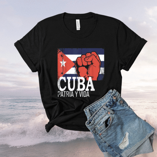 Cuba Flag Cuba Power Cuban Pride Vintage Shirt