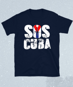 Cuban Protest Fist Flag SOS Cuba Libre #SOSCuba Libertad Shirt