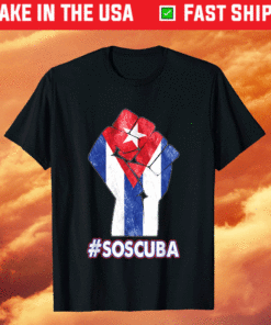 Cuban Protest Fist S.O.S. Cuba Libre Libertad #SOSCuba Lucha T-Shirt