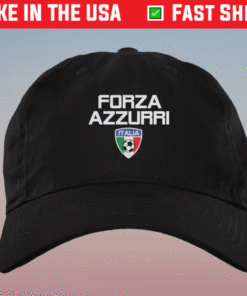 Italy Forza Azzurri Soccer Hat