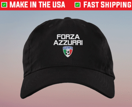 Italy Forza Azzurri Soccer Hat