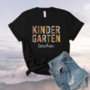 Leopard Kindergarten Teacher Kinder Back to School Supplies Shirt