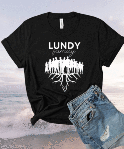 Lundy Family Reunion Picnic Love Tree White Font Shirt