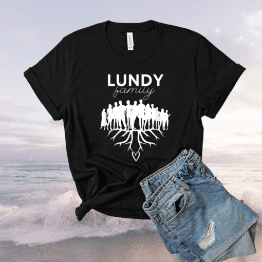 Lundy Family Reunion Picnic Love Tree White Font Shirt