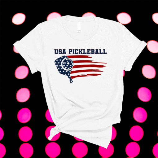 USA Flag Pickleball Design Shirt
