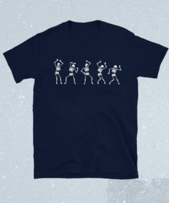 Fall dancing skeleton shirt