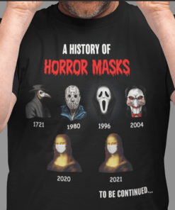 Meme A History Of Horror Masks Funny T-Shirt