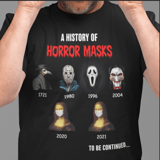 Meme A History Of Horror Masks Funny T-Shirt