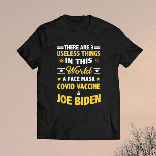 Funny There Are Three Useless Things In This World Quote Shirt