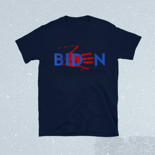 Impeach Biden Bloody Skeleton Hand Halloween Shirt