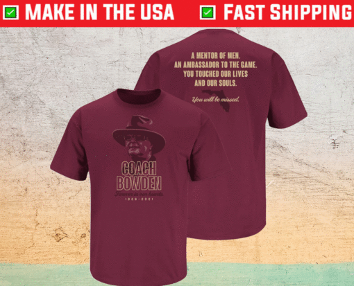 Memoriam Coach Bowden Florida State Fans Shirt