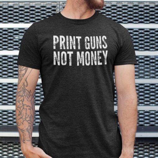 Print Guns Not Money Unisex T-Shirt