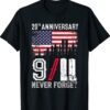 2021 Never Forget 9 11 20th Anniversary Patriot Day Shirt