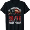 Never Forget 9/11 20th Anniversary Patriot Day 2021 Shirt