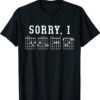 Sorry I DGAF Funny Hidden Message Guitar Chords For Lover Shirt