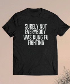 Surely Not Everybody Was Kung Fu Fighting Funny Shirt