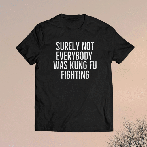 Surely Not Everybody Was Kung Fu Fighting Funny Shirt