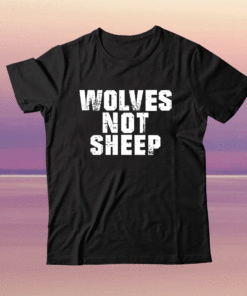 Wolves Not Sheep Patriotic American Flag Shirt