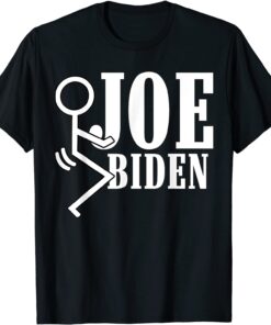 stick figure funny joe Biden anti democrat liberal politics T-Shirt