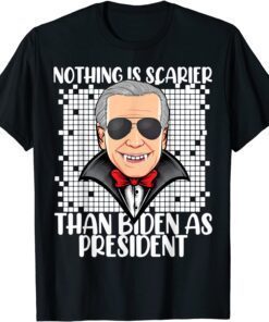 T-Shirt Spooky Halloween Scary Biden Vampire As President