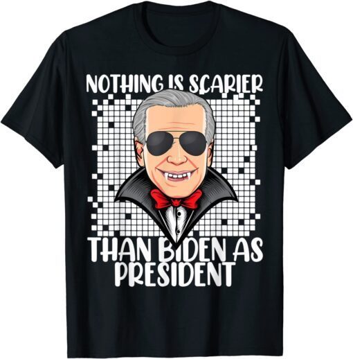 T-Shirt Spooky Halloween Scary Biden Vampire As President