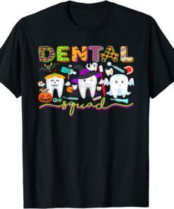 Dental Dentist Halloween Boos Crew Funny Costume Tee Shirt