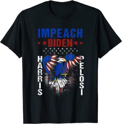 2021 Vintage Impeach Biden Harris Pelosi - Impeach Joe Biden 46 T-Shirt