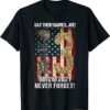 2021 Say Their Names Joe Names Of Fallen Soldiers 13 Heroes T-Shirt