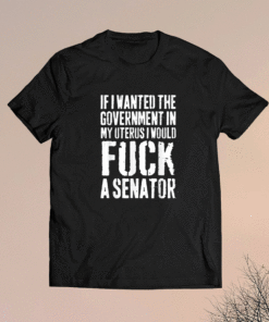 Funny If I Wanted The Government In My Uterus Protect Shirt